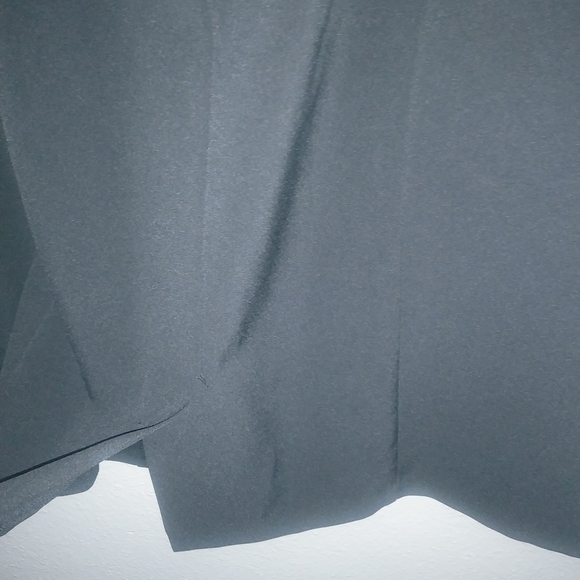 Ashley Graham Beyond 22W Basic Black V-Neck Slit Sleeve Dress New Funeral - Picture 7 of 15